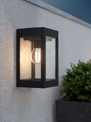 SolarCentre Black Dorchester Outdoor Solar Wall Light - Image 1 of 2