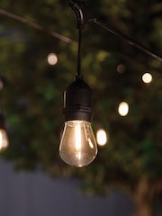 SolarCentre Set of 10 Clear Madison Solar Drop Bulb Lights - Image 2 of 2