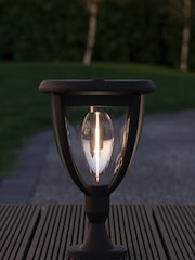 SolarCentre Black Guildford 3in1 Solar Wall Garden Pillar Light - Image 1 of 1