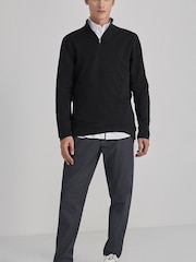 Springfield Grey Textured Two-Tone Formal Chinos - Image 1 of 4