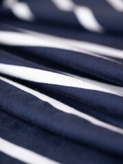 Frugi Maternity Organic Navy Blue Stripe Long Sleeve Top - Image 6 of 6