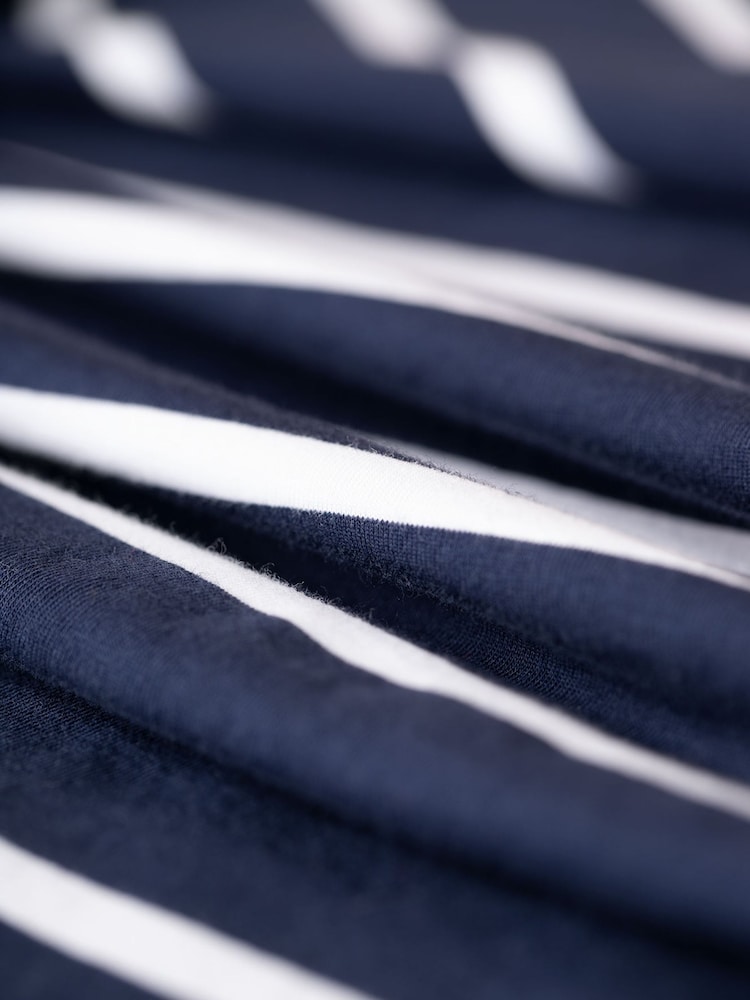 Frugi Maternity Organic Navy Blue Stripe Long Sleeve Top - Image 6 of 6