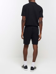 River Island Black Ottoman 100% Cotton Shorts - Image 2 of 5