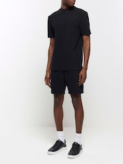 River Island Black Ottoman 100% Cotton Shorts - Image 3 of 5