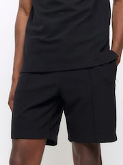 River Island Black Ottoman 100% Cotton Shorts - Image 4 of 5
