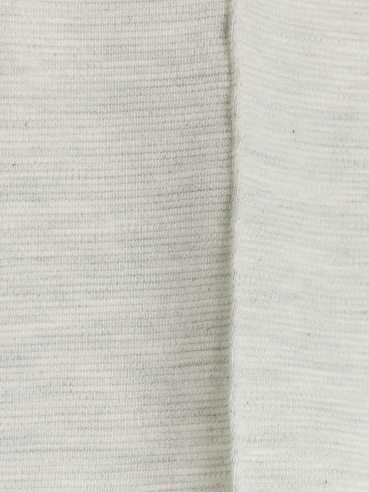River Island Grey 100% Cotton Elasticated Ottoman Shorts - Image 4 of 4