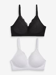 Черный/белый - Набор из 2 кружевных бюстгальтеров без косточек Ultimate Comfort BG - Изображение 6 из 18