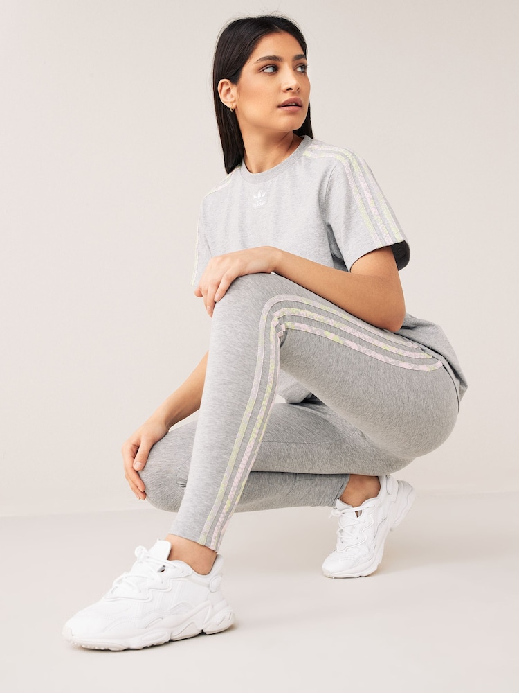 adidas Originals Grey 90s Rave Leggings - Image 4 of 4