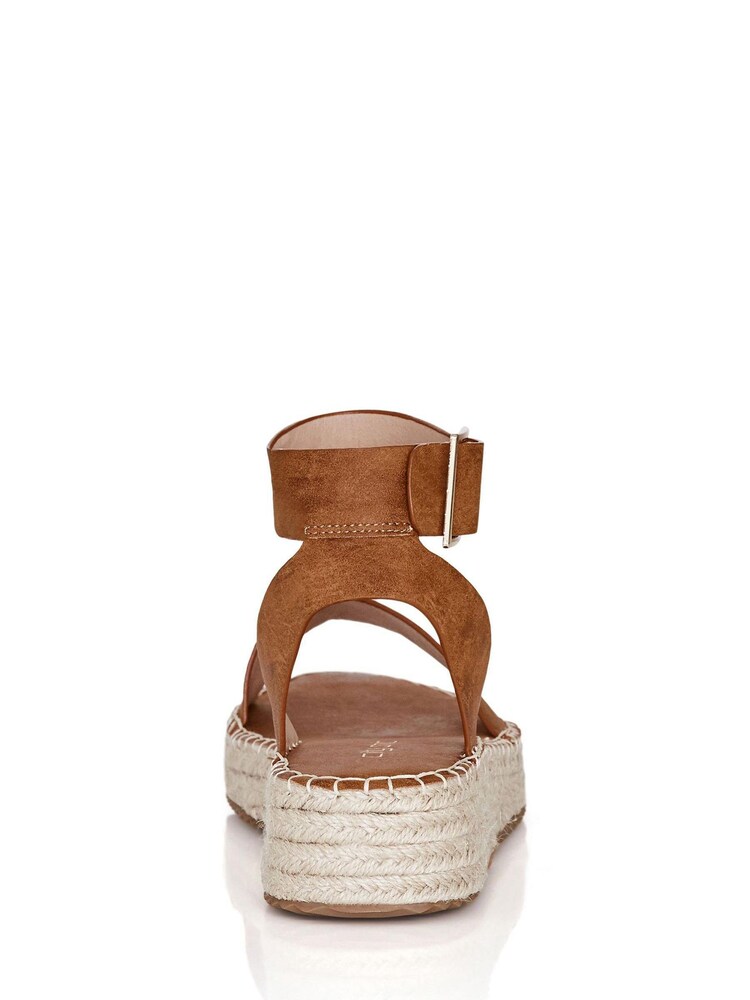 City Chic Brown Melody Platform Shoes - Image 2 of 4
