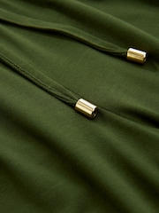 Dark Khaki Green Jersey Joggers - Image 6 of 6