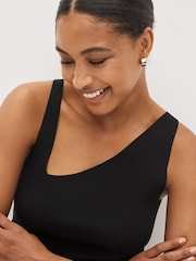 Black Asymmetric Neck Knit Vest - Image 3 of 4