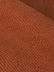 furn. 4 Piece Brown Textured 100% Cotton Towel Bale - Image 3 of 4