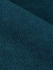 furn. 4 Piece Blue Textured 100% Cotton Bale Towels - Image 3 of 4