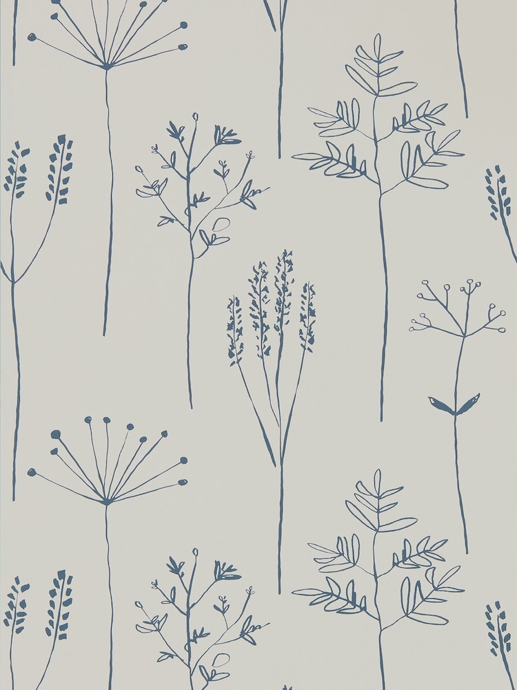 Scion Denim Stipa Wallpaper - Image 1 of 1