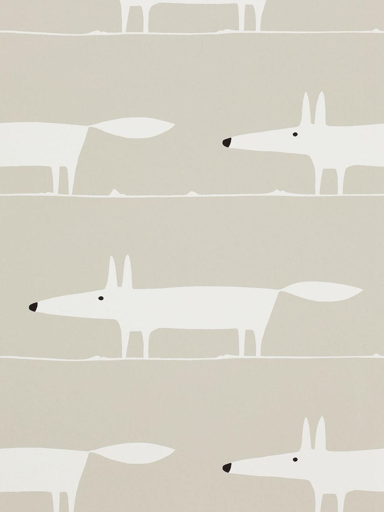 Scion White Mr Fox Wallpaper Sample Wallpaper - Image 1 of 1 Scion White Mr Fox Wallpaper Sample Wallpaper - Image 1 of 1