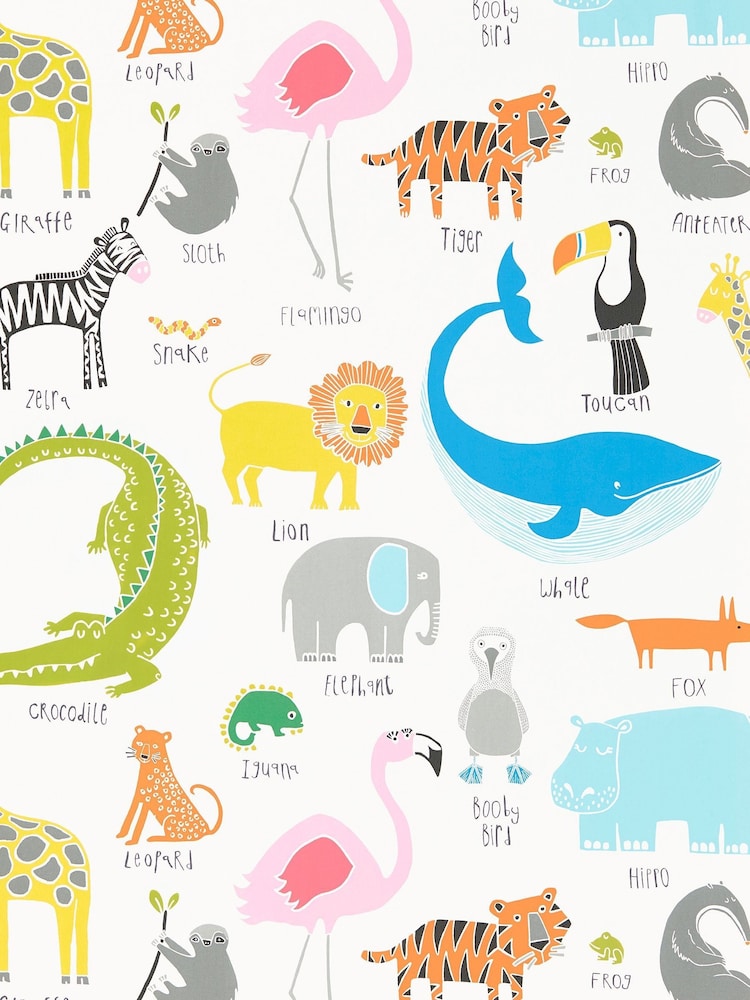 Scion Blue Animal Magic Wallpaper Sample Wallpaper - Image 1 of 1