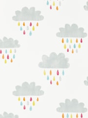 Scion Grey April Showers Wallpaper Sample Wallpaper - Image 1 of 1