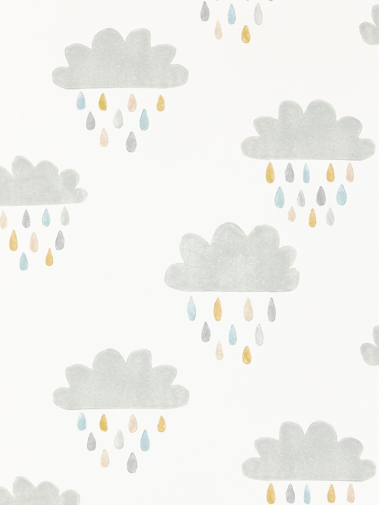 Scion Grey April Showers Wallpaper - Image 1 of 1