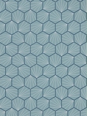 Scion Blue Aikyo Wallpaper Sample Wallpaper - Image 1 of 1