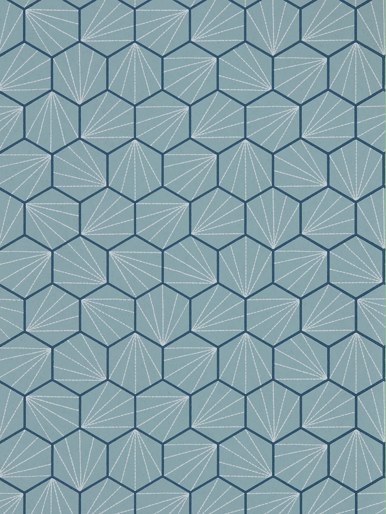 Scion Blue Aikyo Wallpaper Sample Wallpaper - Image 1 of 1