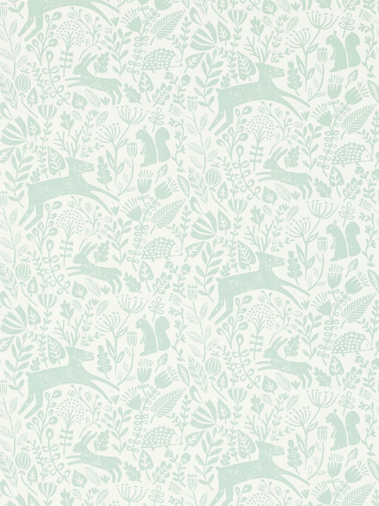Scion Green Kelda Wallpaper Sample Wallpaper - Image 1 of 1