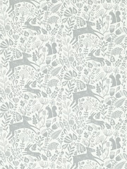 Scion Pewter Grey Kelda Wallpaper Sample Wallpaper - Image 1 of 1