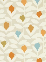 Scion Orange Padukka Tulip Wallpaper Sample Wallpaper - Image 1 of 1