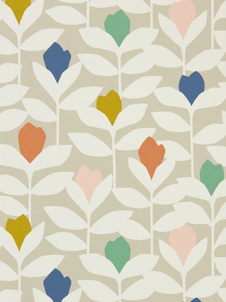 Scion Pink Scion Padukka Tulip Wallpaper Sample - Image 1 of 1