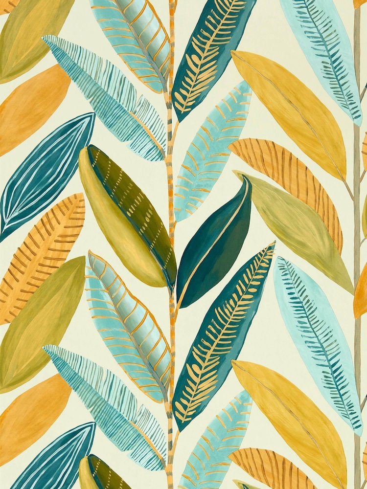 Scion Orange Hikkaduwa Leaves Wallpaper - Image 1 of 1