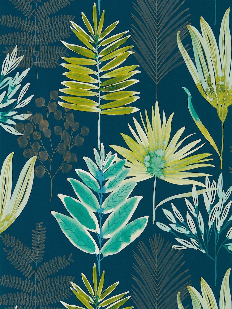 Harlequin Green Yasuni Wallpaper - Image 1 of 1