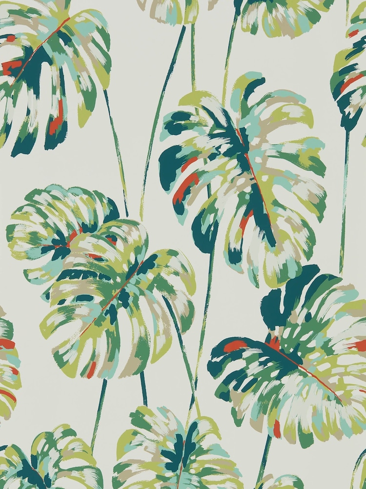 Harlequin Green Kelapa Wallpaper - Image 1 of 1