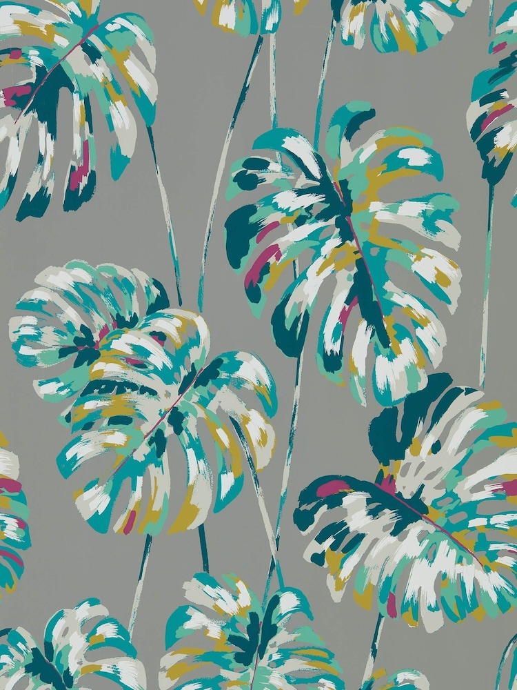 Harlequin Blue Kelapa Wallpaper Sample Wallpaper - Image 1 of 1