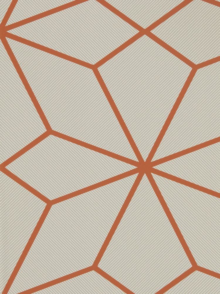 Harlequin Orange Axal Wallpaper Sample Wallpaper - Image 1 of 1