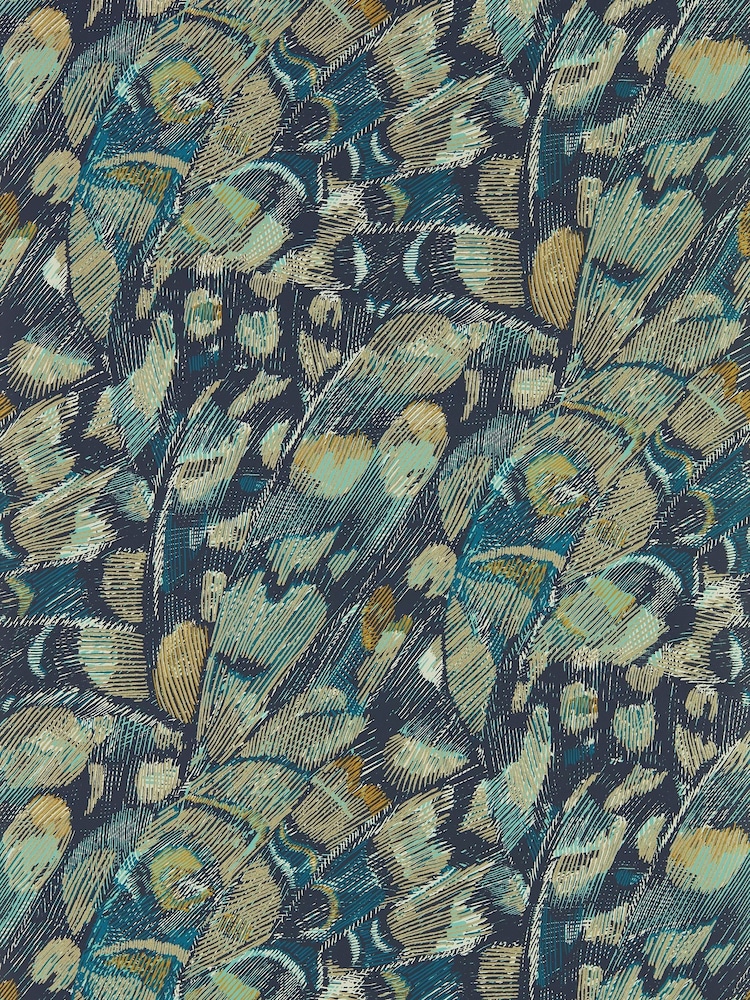Harlequin Blue Lamina Wallpaper - Image 1 of 1