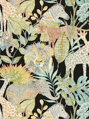 Harlequin Green Into The Wild Childrens Wallpaper Sample - Image 1 of 1