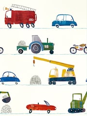 Harlequin Blue Just Keep Trucking Children's Wallpaper - Image 1 of 1