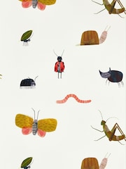 Harlequin Red Garden Friends Children's Wallpaper - Image 1 of 1