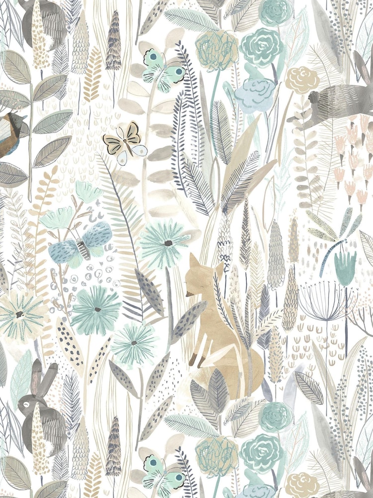 Harlequin Green Hide & Seek Children's Wallpaper - Image 1 of 1