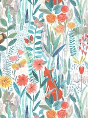 Harlequin Blue Hide & Seek Wallpaper Sample - Image 1 of 1
