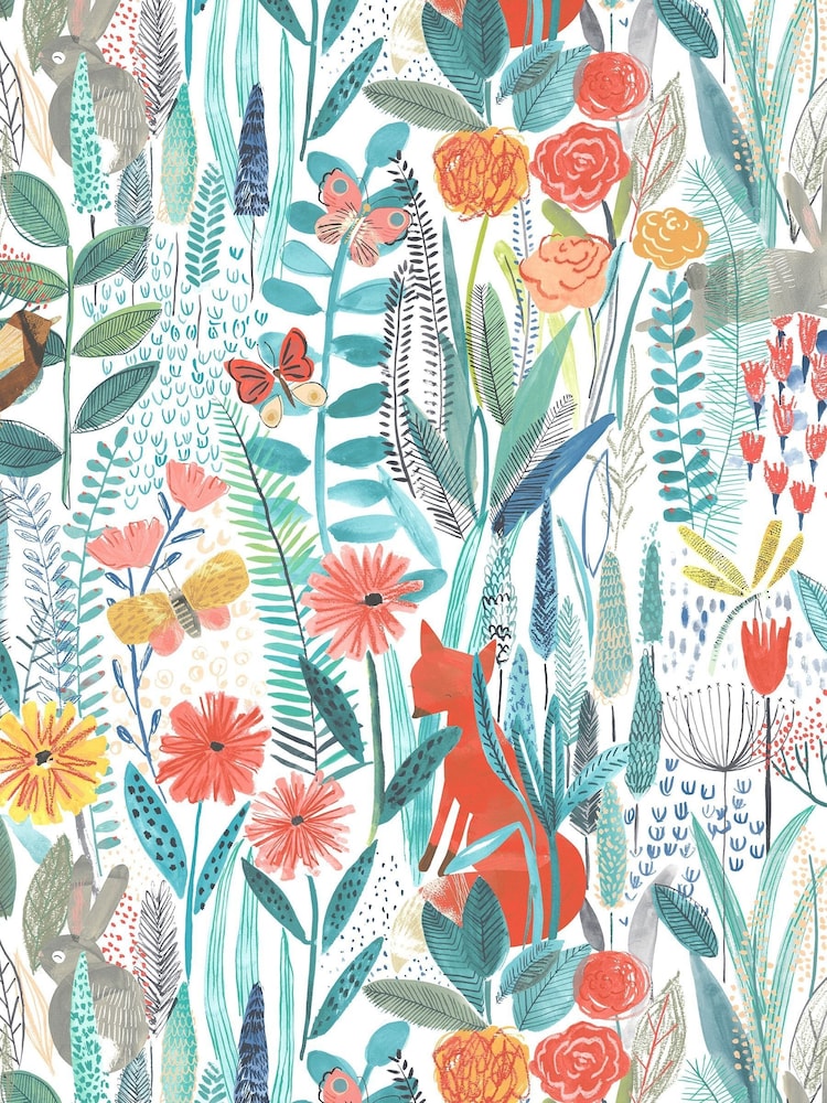 Harlequin Blue Hide & Seek Wallpaper Sample - Image 1 of 1