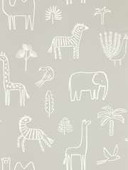 Harlequin Natural Funky Jungle Children's Wallpaper - Image 1 of 1