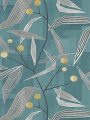 Harlequin Teal Entity Wallpaper Sample Wallpaper - Image 1 of 1