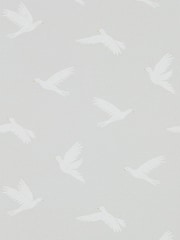 Sanderson Home Grey Paper Doves Wallpaper Sample Wallpaper - Image 1 of 1