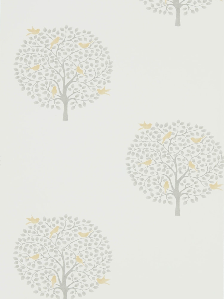 Sanderson Home Yellow Bay Tree Wallpaper Sample - Image 1 of 1
