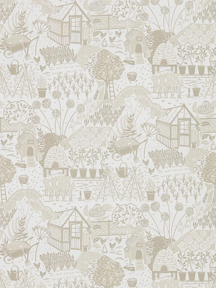 Sanderson Home Natural The Allotment Wallpaper Sample Wallpaper - Image 1 of 1