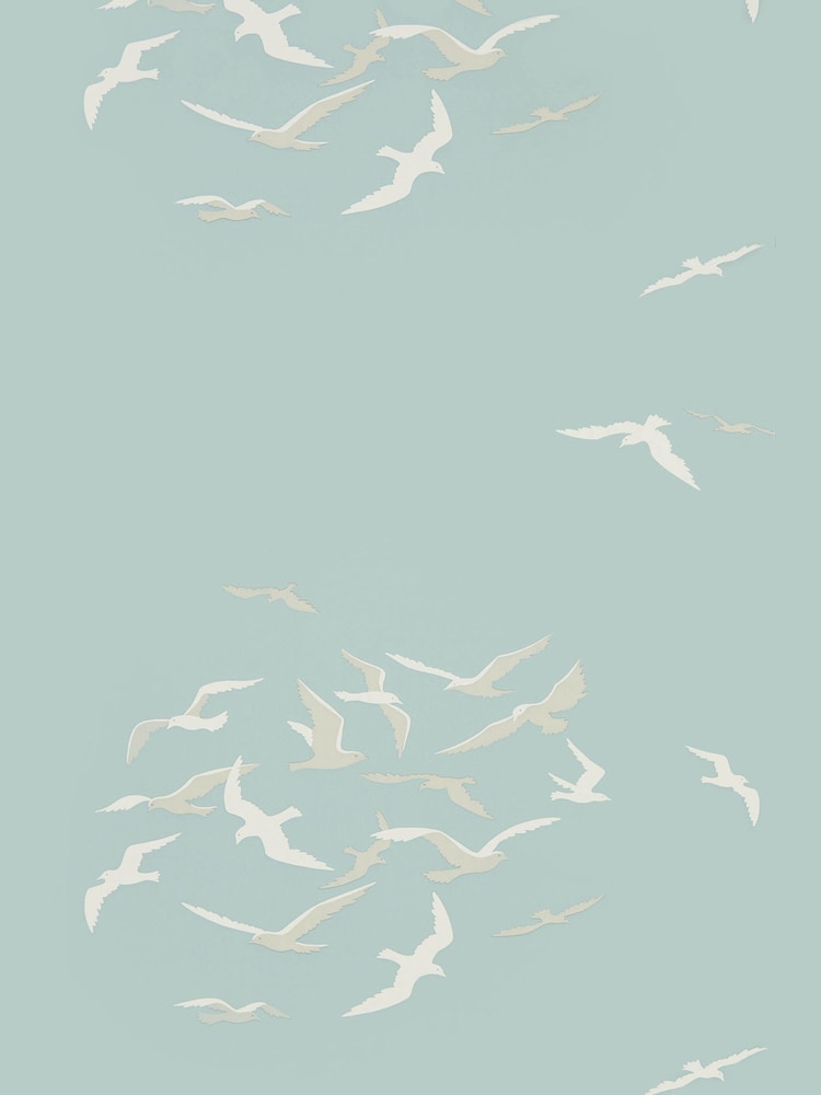 Sanderson Home Blue Larina Wallpaper Sample Wallpaper - Image 1 of 1 Sanderson Home Blue Larina Wallpaper Sample Wallpaper - Image 1 of 1