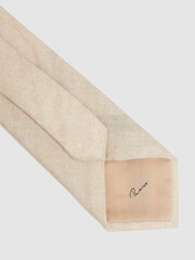 Reiss Oatmeal Saturn Wool-Silk Blend Tie - Image 4 of 4