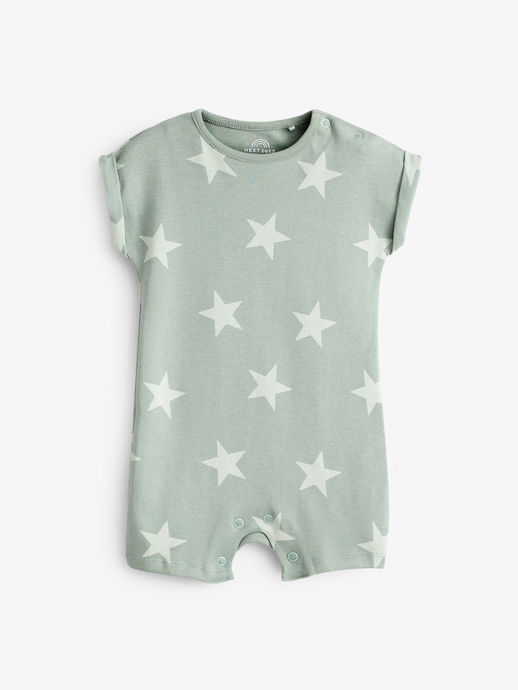 Minerals Star Baby Jersey Romper 4 Pack (0mths-3yrs) - Image 6 of 9