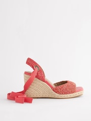Pink - Forever Comfort® Schuhe mit Keilabsatz, Wickeldesign und Häkelspitze - Bild 6 von 9