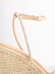 Nude Pink Forever Comfort® Bling Strap High Wedges - Image 8 of 9